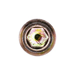 1/8"-28x8mm British Pipe Plug, Yellow Zinc Chromate