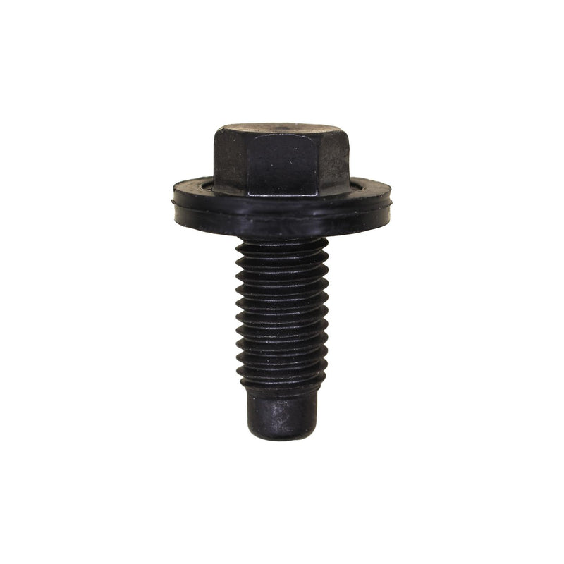 M12-1.75 Drain Plug, Plain Rubber Washer Face