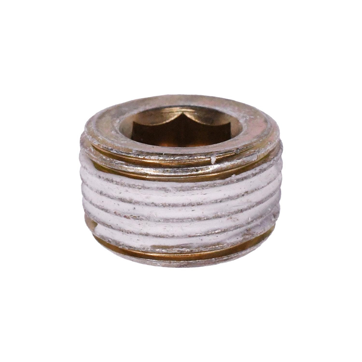 3/8"-19x10mm British Pipe Plug, Yellow Zinc Chromate