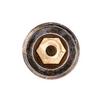 3/8"-19x10mm British Pipe Plug, Yellow Zinc Chromate