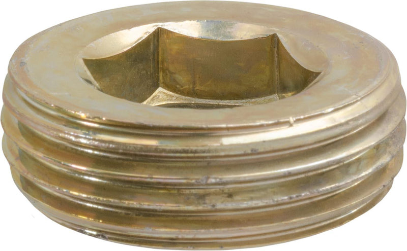 12mm British Pipe Plug, Yellow Zinc Chromate