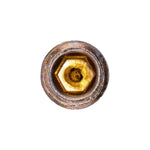 M8-1.0x8mm Metric Pipe Plug, Yellow Zinc Chromate