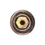 M10-1.0x8mm Metric Pipe Plug, Yellow Zinc Chromate