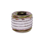 M12-1.5x10mm Metric Pipe Plug, Yellow Zinc Chromate