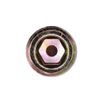 M12-1.5x10mm Metric Pipe Plug, Yellow Zinc Chromate