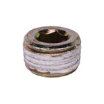 M16-1.5x10mm Metric Pipe Plug, Yellow Zinc Chromate