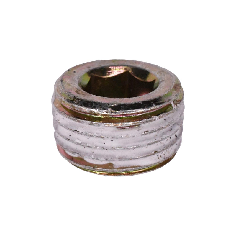 M16-1.5x10mm Metric Pipe Plug, Yellow Zinc Chromate