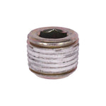 1/8"-28x8mm Japanese Pipe Plug, Yellow Zinc Chromate