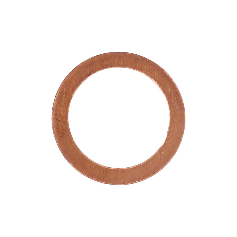 M10xM14 Copper Gasket, 10.26mm ID, 13.7mm OD