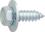 1/4"x3/4" Hex Head Tapping Screw with Loose Washer, Type AB, 11/16" Washer, Zinc