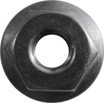 #10-24 Black Hex Flange Spin Lock Nut