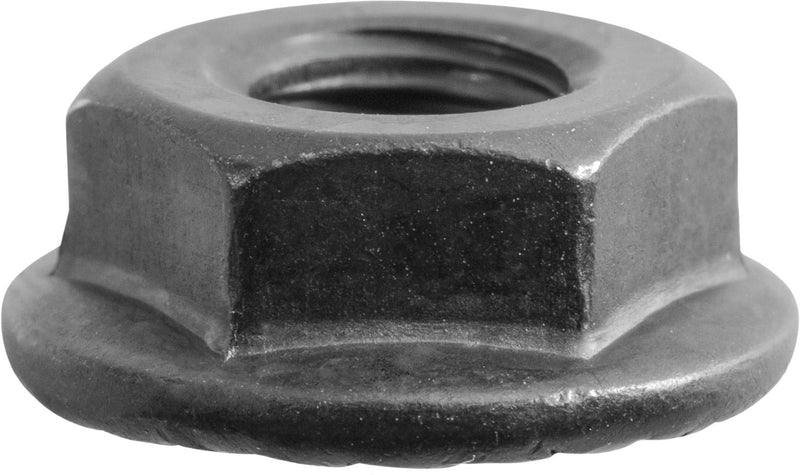 1/4"-20 Black Hex Flange Spin Lock Nut