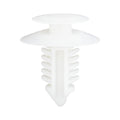 8mmx18mm White Nylon Double Head Door Trim Panel Christmas Tree Retainer, 19mm Head