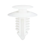 8mmx18mm White Nylon Double Head Door Trim Panel Christmas Tree Retainer, 19mm Head