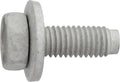 M8x23mm Hex Head SEMS Body Bolt Dog Point with Loose Washer, 20mm Washer, Zinc