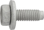 M8x23mm Hex Head SEMS Body Bolt Dog Point with Loose Washer, 20mm Washer, Zinc