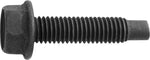 M8x35mm Hex Head Flange Body Bolt Dog Point, Black Phosphate
