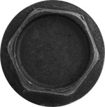 M8x35mm Hex Head Flange Body Bolt Dog Point, Black Phosphate