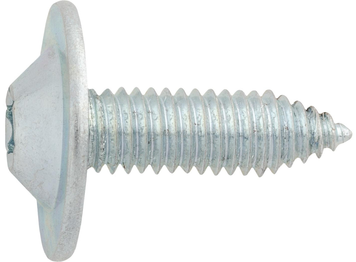 M6x20mm Torx Truss Head Washer Body Bolt Ca Point, Type CA, 18mm Washer, Zinc
