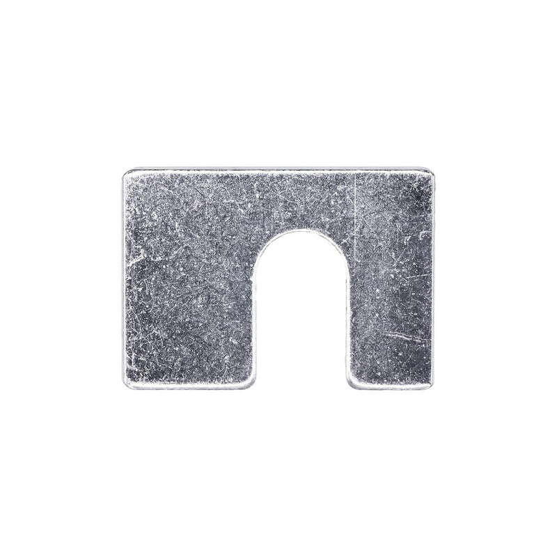 1-3/4"x1-1/4"x1/8" Shim with Slot, 1/8" Thick, Zinc, 1/2"