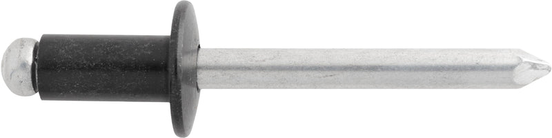 1/4" Black Blind Rivet, 1/16" Grip