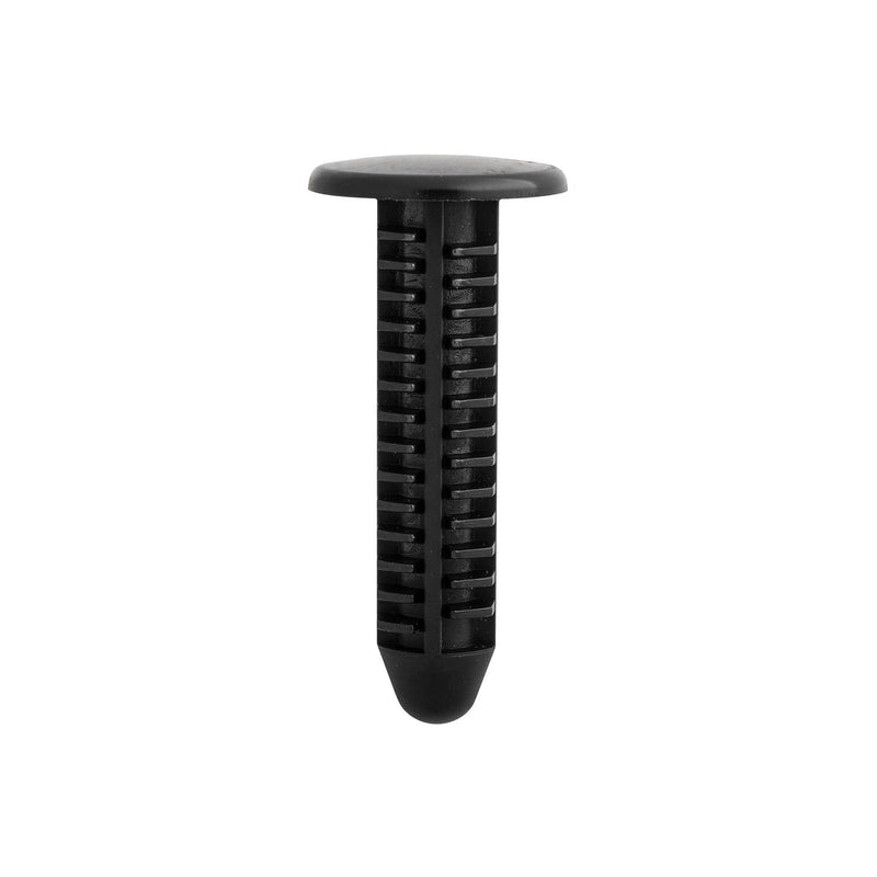 7mmx30mm Black Nylon Single Head Headlight Trim Christmas Tree Retainer, 14mm Head