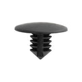 6.3mmx11mm Black Nylon Single Head Bumper Fender Trim Christmas Tree Retainer, 18.5mm Head