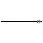 6.3mm (1/4")x165mm (6-1/2") Black Nylon Cable Tie with Tree Mount