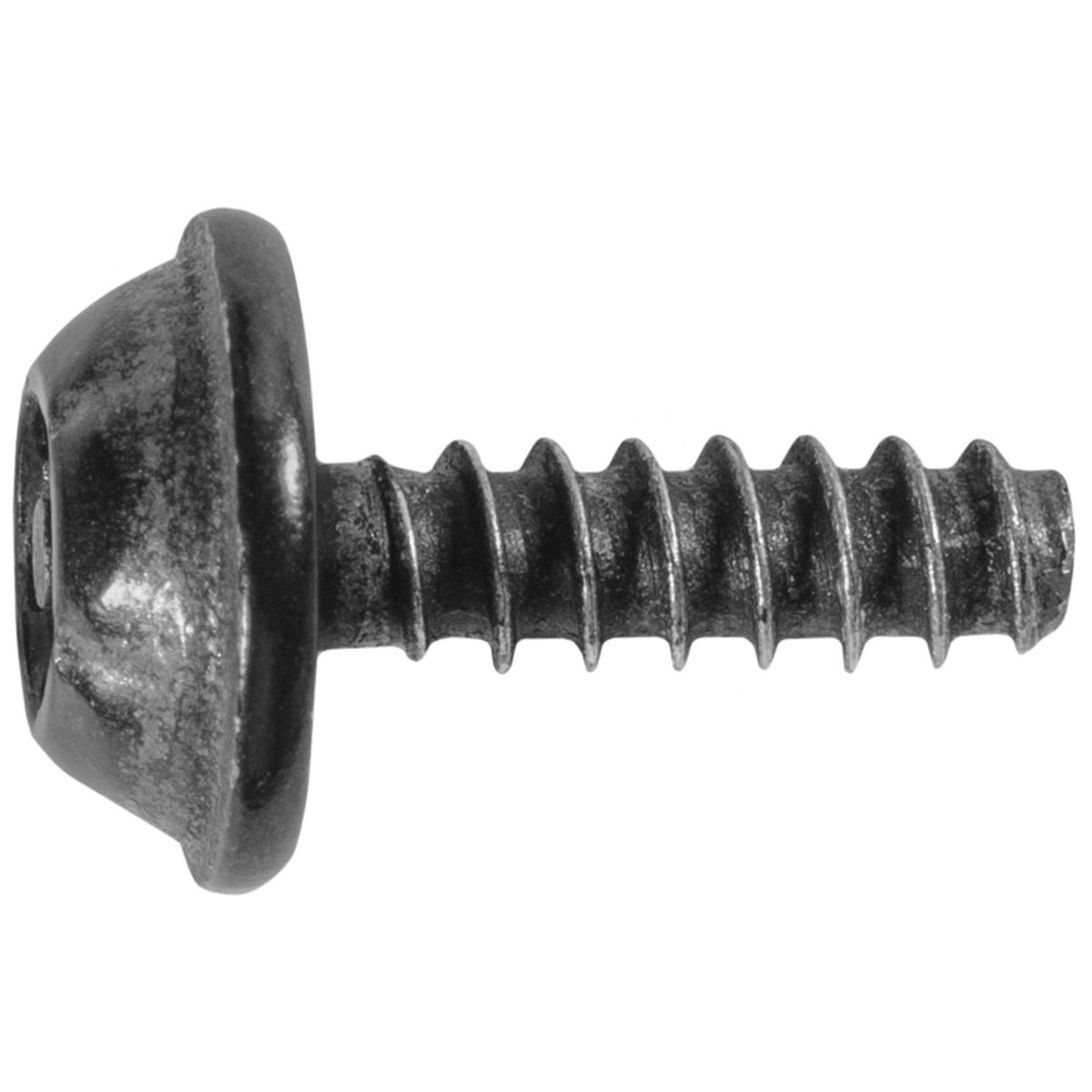 M3-1.12x10mm Phillips Truss Head Thread Forming Screw For Plastics, Type B, 8.7mm Washer, Black