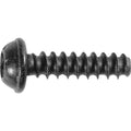 M3-1.12x12mm Phillips Truss Head Thread Forming Screw, Type B, 6mm Washer, Black