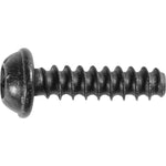 M3-1.12x12mm Phillips Truss Head Thread Forming Screw, Type B, 6mm Washer, Black