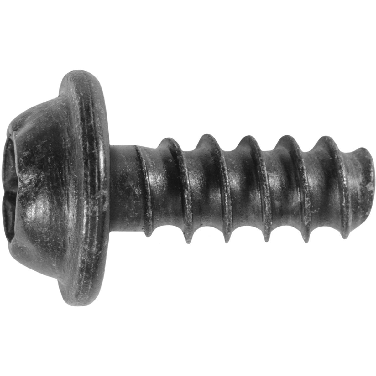 M4-1.46x10mm Phillips Truss Head Thread Forming Screws, Type B, 8.7mm Washer, Black