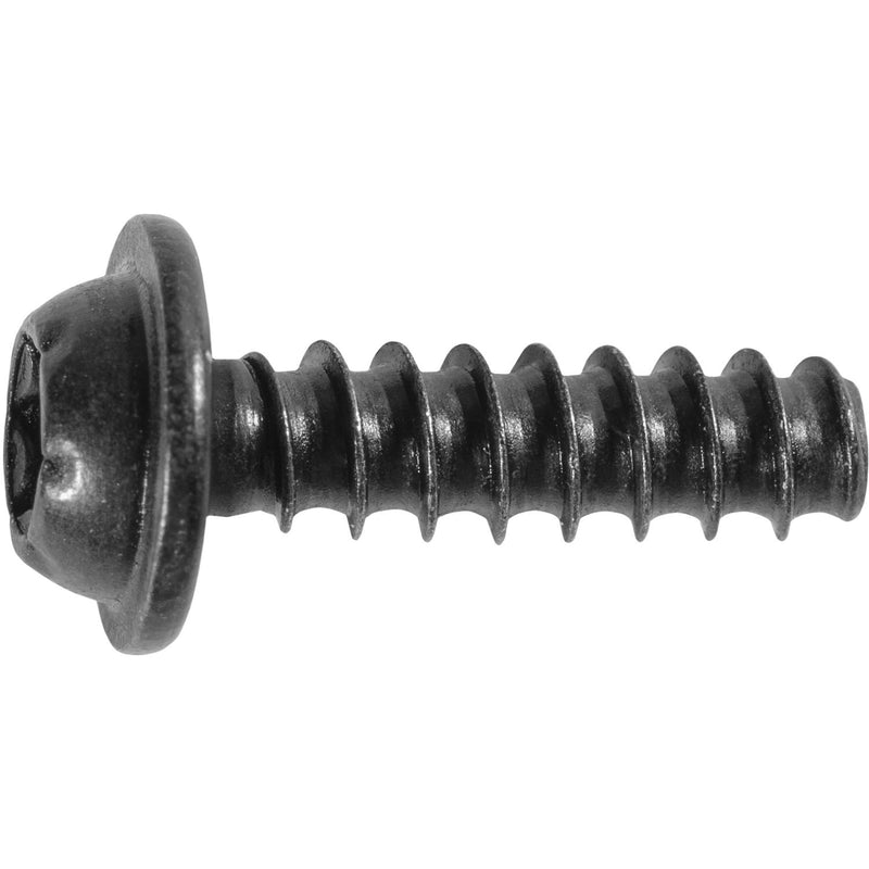 M4-1.46x14mm Phillips Truss Head Thread Forming Screws, Type B, 8.7mm Washer, Black