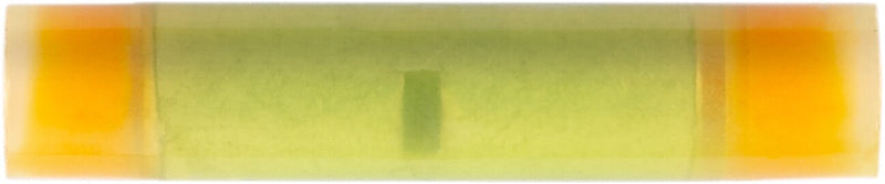 Yellow Heatless Moisture Resistant Butt Connector 12-10 Gauge