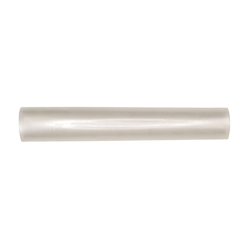 3/4" Clear Polyolefin Dual-Wall Heat Shrink Tubing - Gauge Adhesive Lined, 3/4"x6" Size, 0.250" Post Shrnk In Diam, 0.750" Preshrunk In Diam