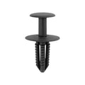 8.5mmx21mm Black Nylon Push-Type Hinge Cover Retainer, 20mm Head