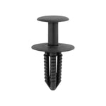 8.5mmx21mm Black Nylon Push-Type Hinge Cover Retainer, 20mm Head