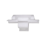 43mm White Nylon Rocker Molding Clip, 20mm Width