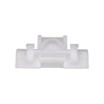 43mm White Nylon Rocker Molding Clip, 20mm Width