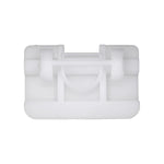 43mm White Nylon Rocker Molding Clip, 28mm Width