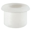 4mm White Nylon Emblem Grommet, 7mm Head
