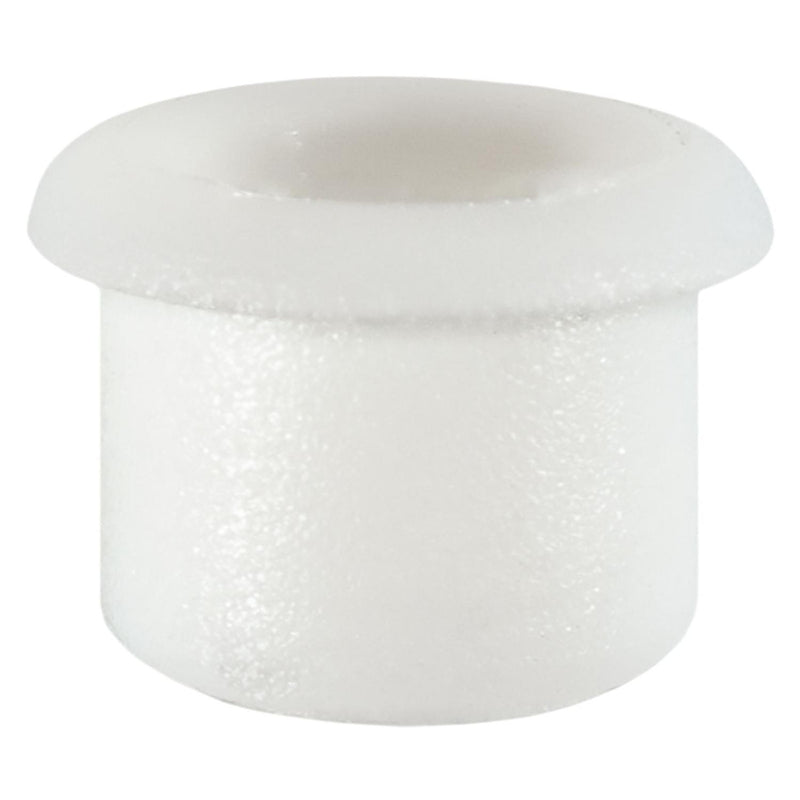 4mm White Nylon Emblem Grommet, 7mm Head