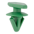 5mm Green Nylon Door Weatherstrip Retainer, 10mm Head
