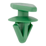 5mm Green Nylon Door Weatherstrip Retainer, 10mm Head