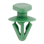 5mm Green Nylon Door Weatherstrip Retainer, 10mm Head