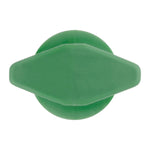 5mm Green Nylon Door Weatherstrip Retainer, 10mm Head
