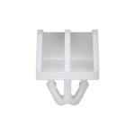 9mmx18mm White Nylon Rocker Panel Clip