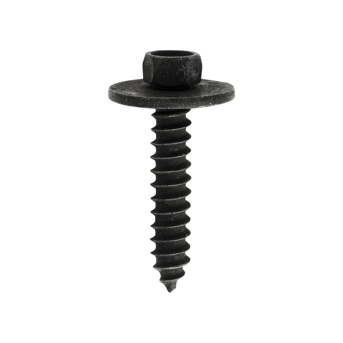 M4.2-1.41x22mm Hex Tapping Screw, 13mm Washer, Black