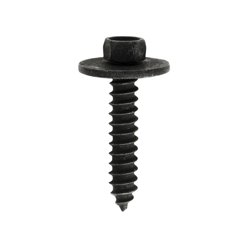 M4.2-1.41x22mm Hex Tapping Screw, 13mm Washer, Black