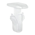 5mmx10mm White Nylon Weatherstripping Retainer, 5mmx11mm Head